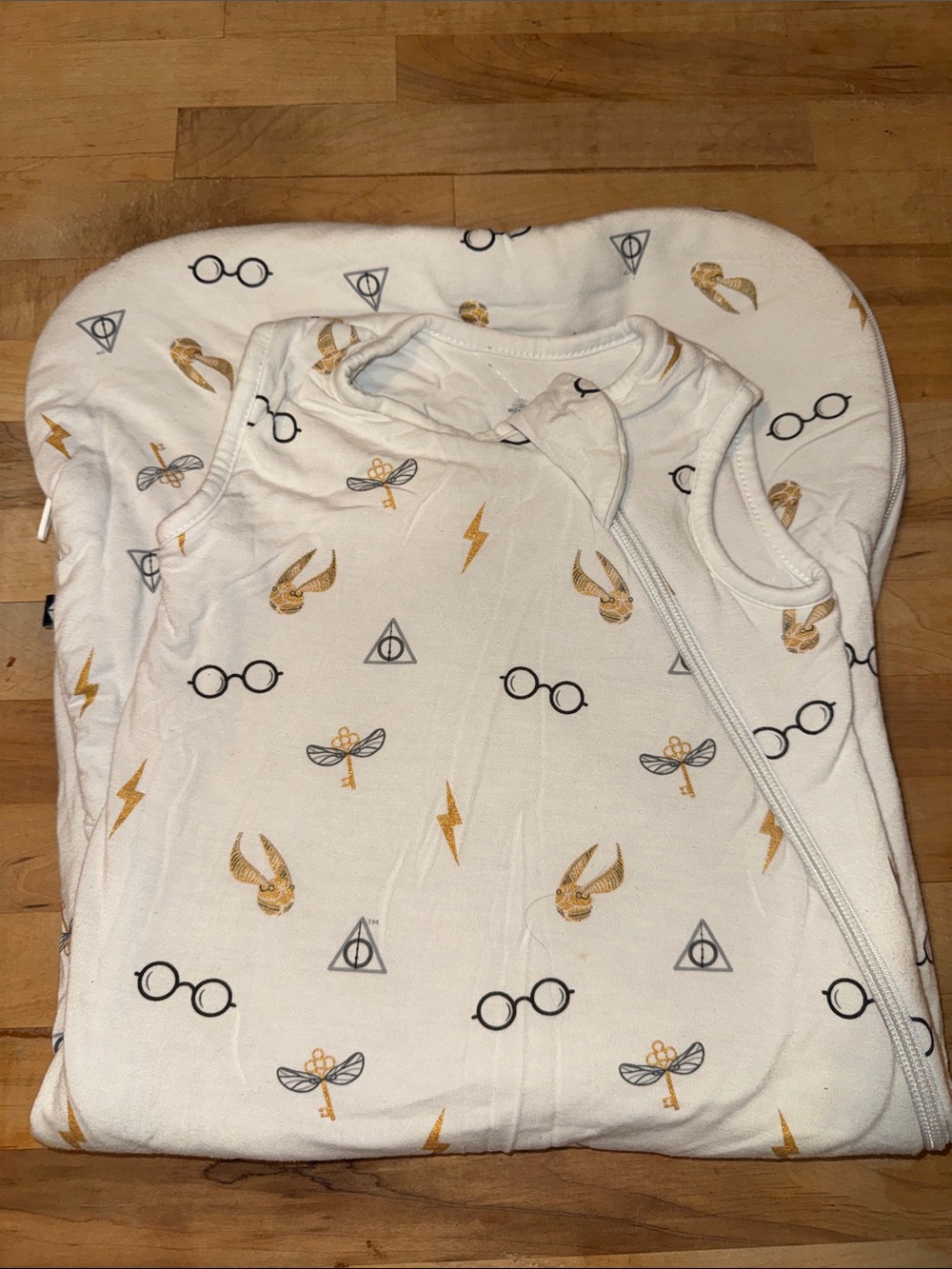 Kyte BABY Cream Magical Icons Harry Potter Pajama Sleep Sack 1.0 TOG